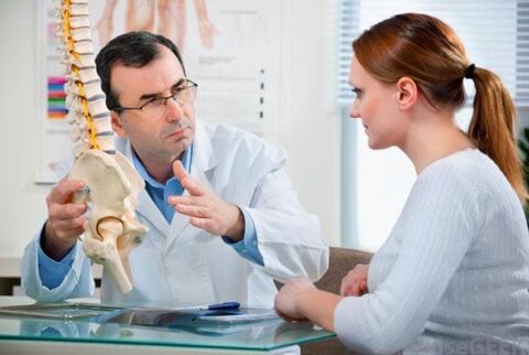 consultație cu un medic pentru osteocondroza coloanei vertebrale